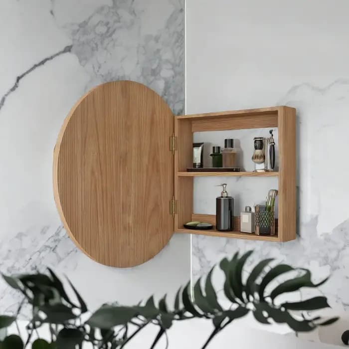 Miroir de salle de bain mural - 50 cm x 50 cm