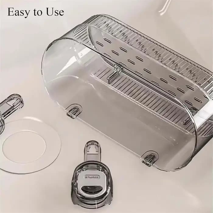 Étagère de salle de bain multifonctionnelle avec ventouse