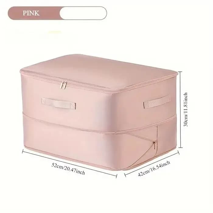 Sac de rangement auto-compressible robuste, organisateur portable pour vêtements, couvertures et édredons, idéal pour l'organisation du placard