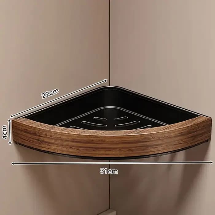 Étagère triangulaire de salle de bain à ventouse