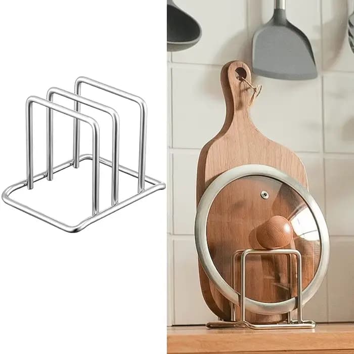 Support de planche à découper en acier inoxydable