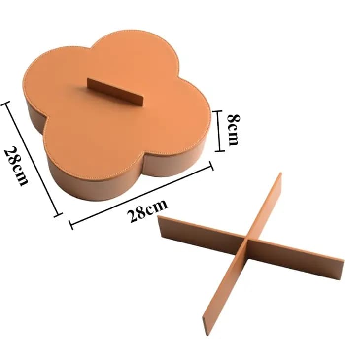 Boîte de rangement en cuir