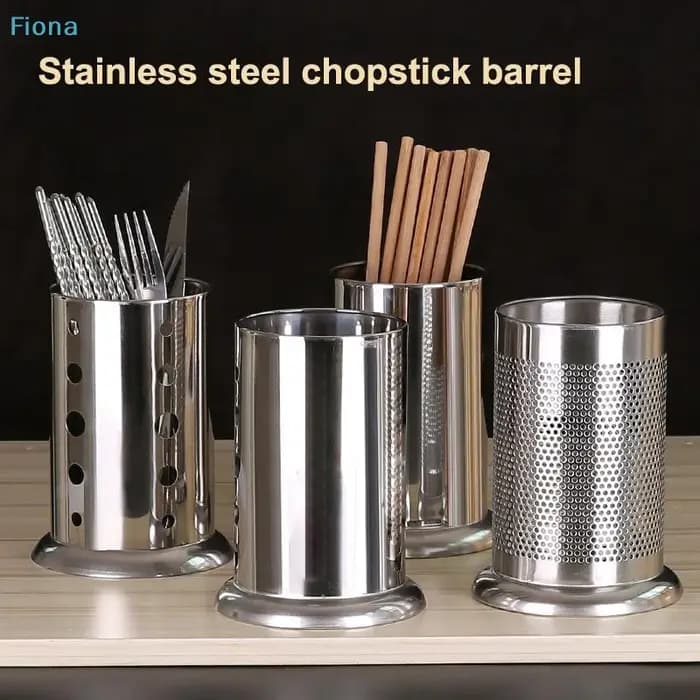 ✔ Support à couverts en acier inoxydable, organiseur de rangement pour baguettes, égouttoir pour cuillères, fourchettes et baguettes, panier de rangement de cuisine