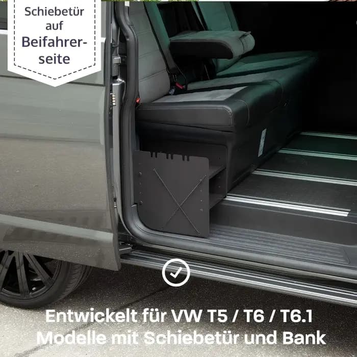 Support de rangement pour chaussures de voiture pour VW T5 T6 T6.1 California