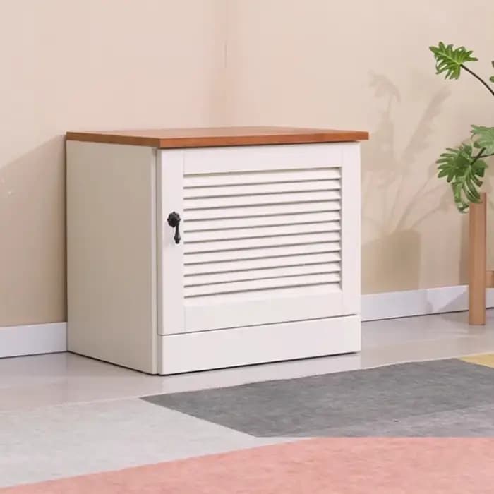 Armoire à chaussures en bois de Style européen nordique
