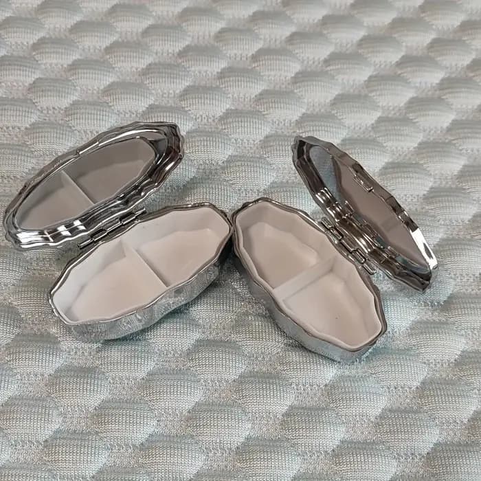 Boîte de rangement portable pour bijoux avec 2 compartiments