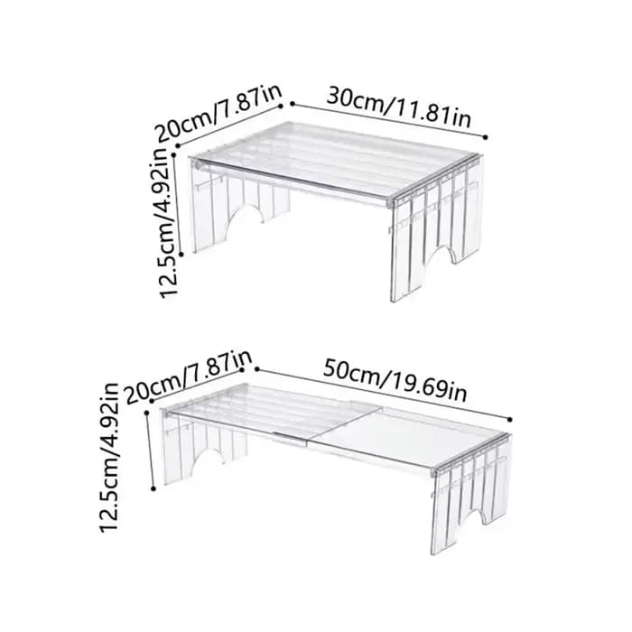 Étagère de réfrigérateur extensible et détachable