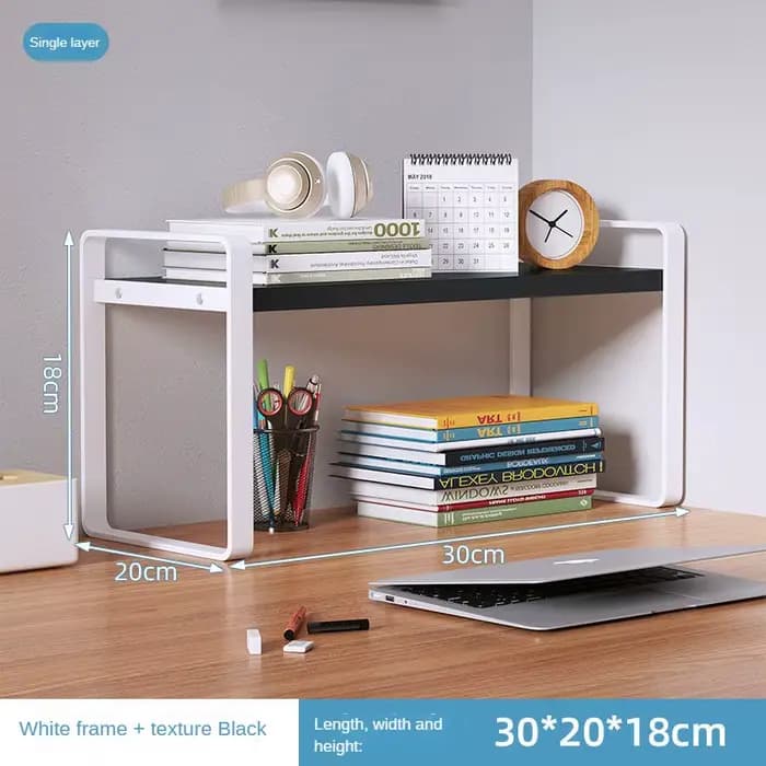 Étagère de rangement de bureau, étagère de bureau pour étudiants, bureau d'ordinateur, armoire à plu
