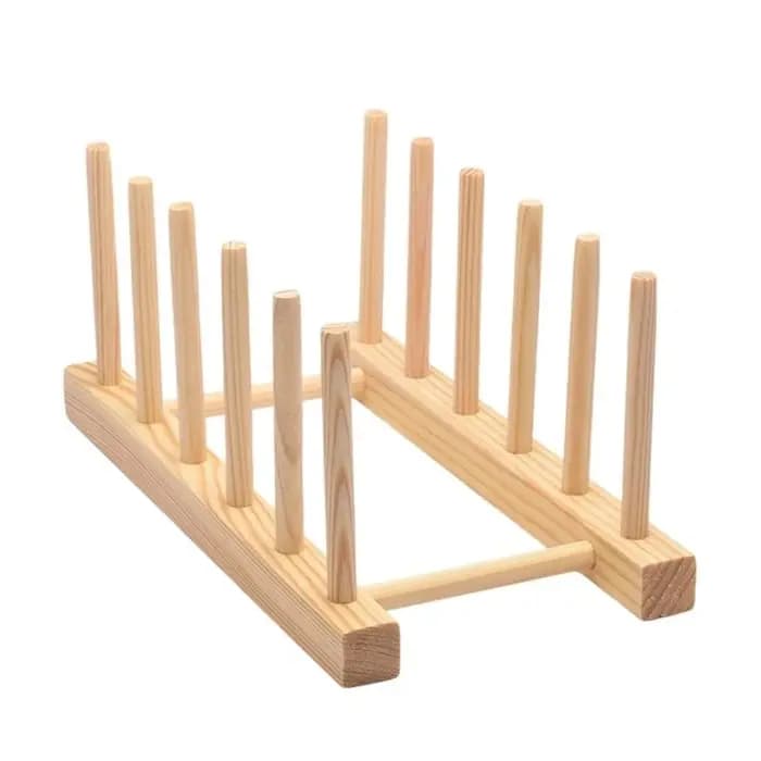 Organisateur d'armoire comptoir cuisine en bois