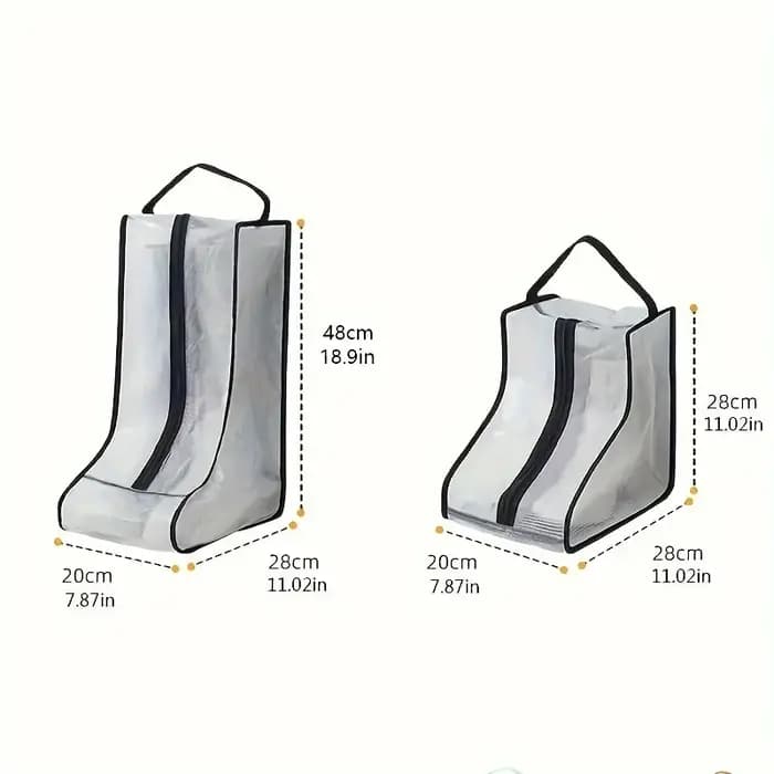 Sac de rangement pour bottes, organisateur de chaussures portable, sac de protection imperméable et anti-poussière pour les fournitures de voyage et domestiques