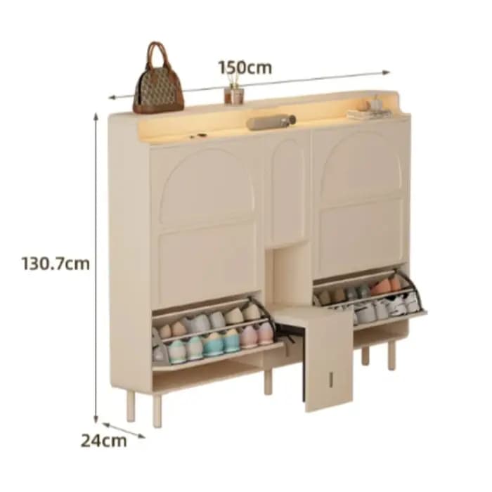 Meuble à chaussures moderne pour balcon