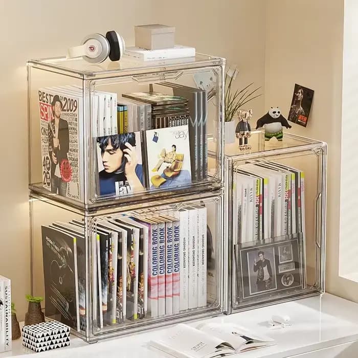 Boîte de rangement transparente