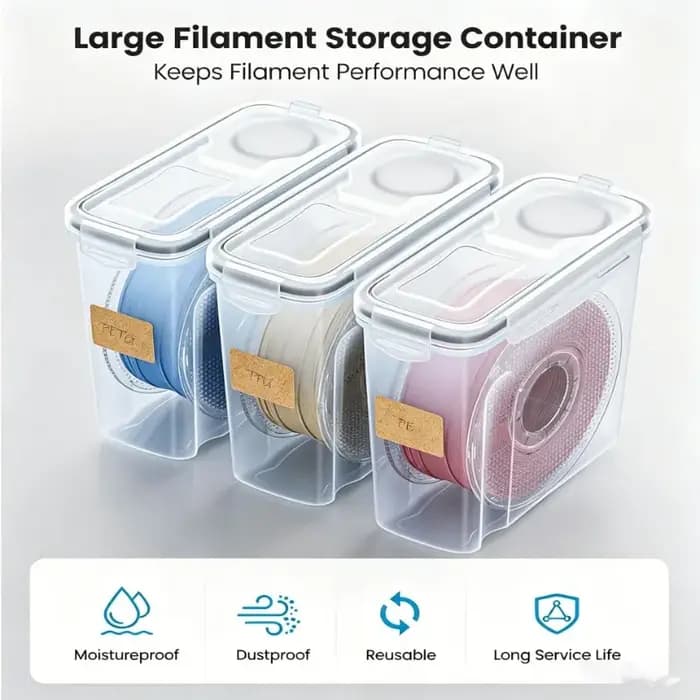 Armoire de séchage pour filament d'impression 3D, étanche à l'humidité, hermétique, transparente, anti-poussière, avec joint d'étanchéité pour atelier