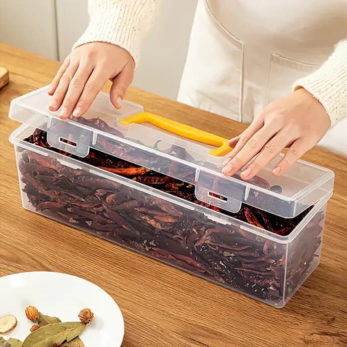Ensemble de 7 contenants à épices avec couvercles, boîtes à assaisonnements empilables et compartimentées, organisateur alimentaire transparent hermétique pour la cuisine