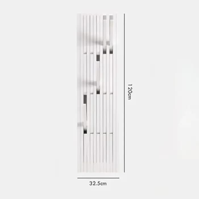 Grand porte-manteau mural en bois massif