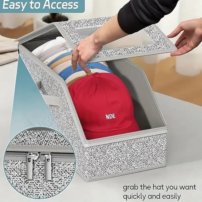 Boîte de rangement pour casquettes de baseball