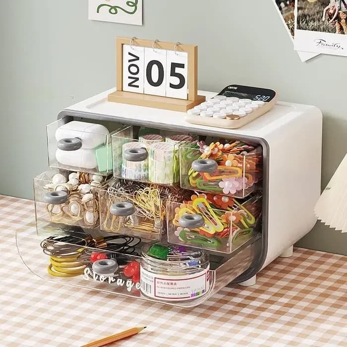 Nouvelle boîte de rangement de bureau pour bijoux et articles divers