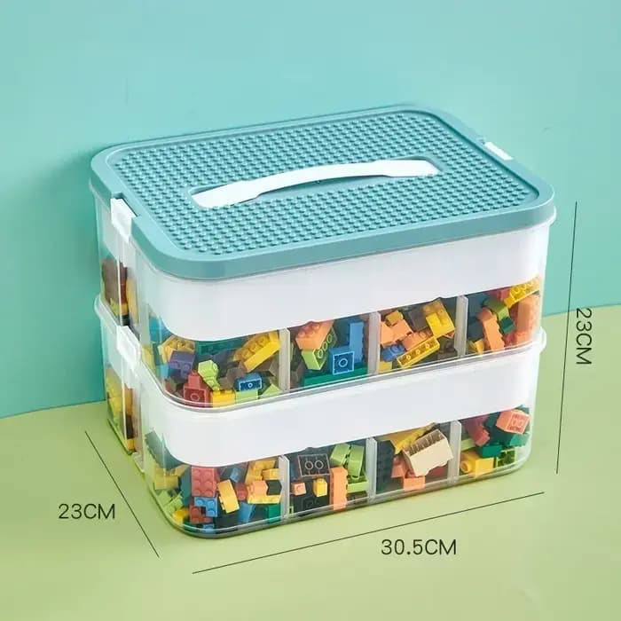 Boîte de rangement pour blocs de construction
