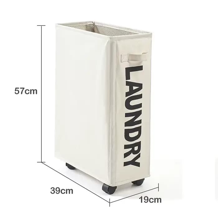 Panier à linge avec roulettes, panier de rangement pour tapis de Yoga de grande capacité, multifonct