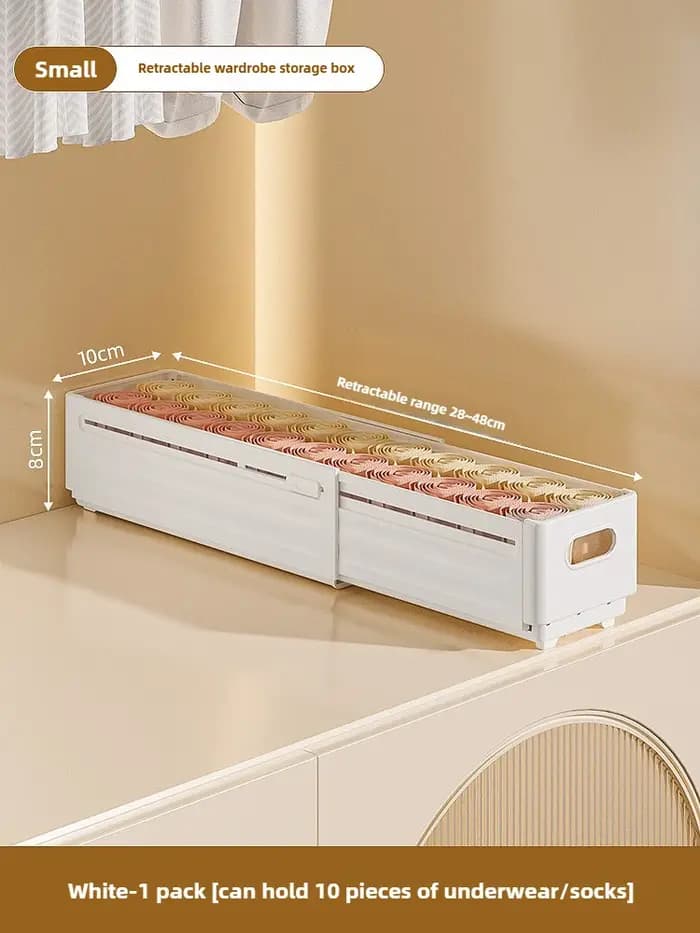 Boîte de rangement ajustable pour vêtements, organisateur de placard, organiseur de vêtements par catégories, bac de rangement pour armoire de cuisine, organisateur domestique