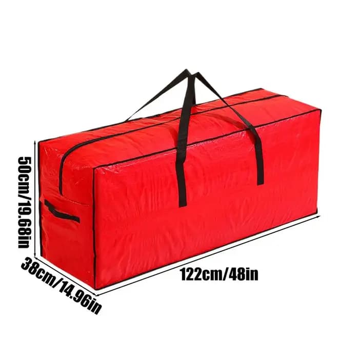 Sac de rangement pour sapin de Noël avec poignées renforcées et double fermeture éclair, grand conte