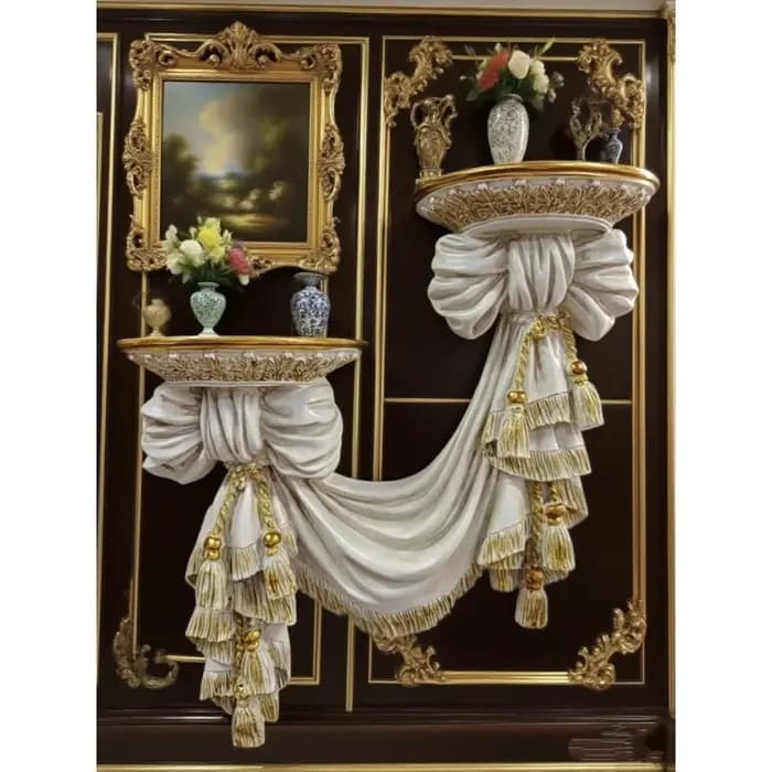 Étagère murale en résine pour salon moderne