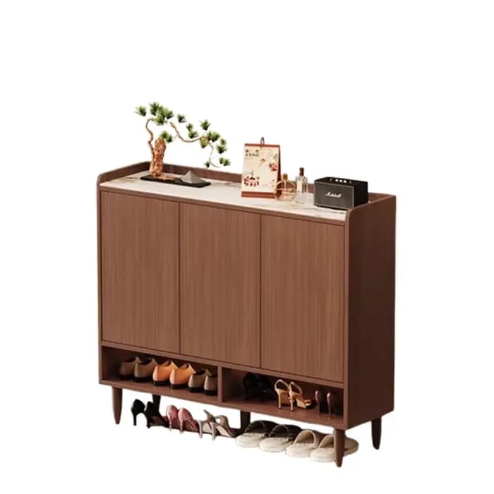 Salon Vintage chaussures étagère bois luxe gain de place