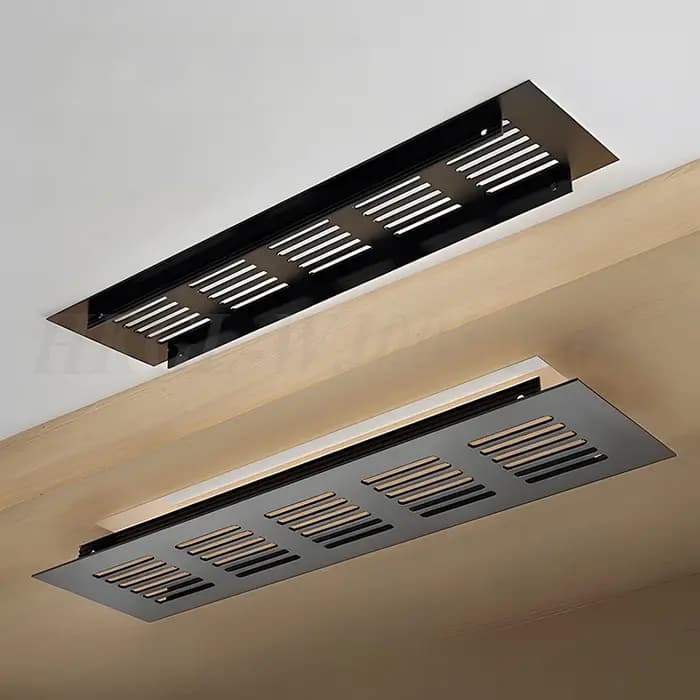 Grille de ventilation décorative en alliage d'aluminium pour armoire