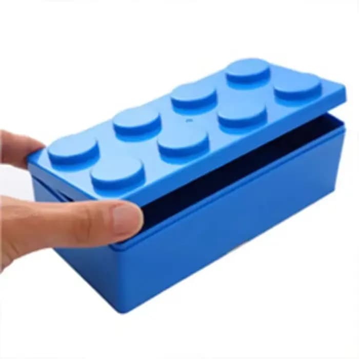 Boîte de rangement empilable pour blocs de construction