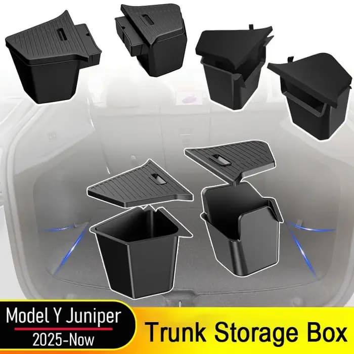 Boîte de rangement latérale pour coffre de voiture Tesla Model Y Juniper 2025 2026