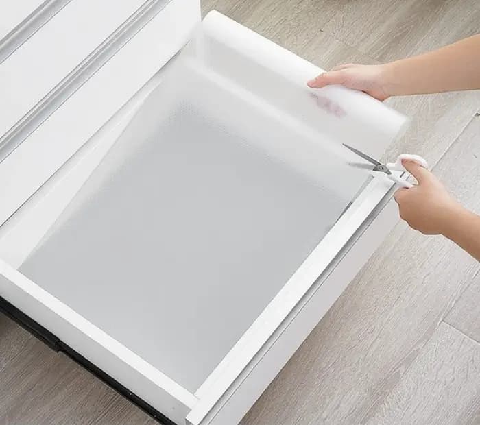 30/45/50/60cm tapis de tiroir étagère couverture doublures antidérapant imperméable placard napperon Table Pad armoire