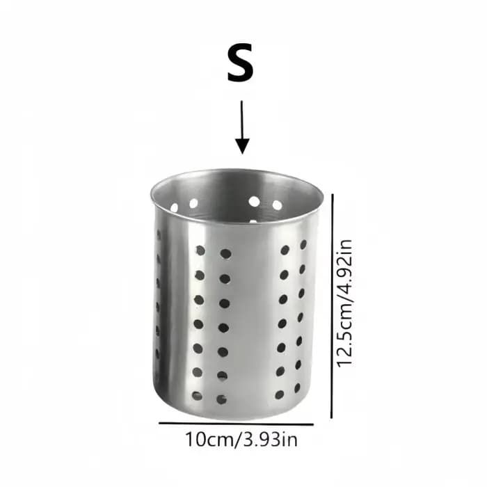 Boîte de rangement pour baguettes et couverts en acier inoxydable, 1/2 pièce, idéale pour les cuisin