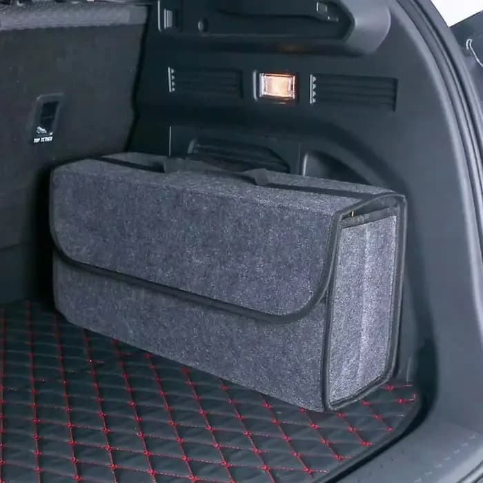 Sac de rangement de voiture, boîte de rangement de coffre, boîte de rangement en tissu feutré, sacs de conteneur de chargement automobile, sacs de rangement multi-poches, accessoires de voiture