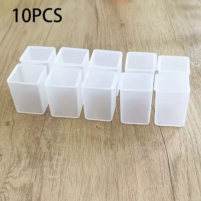 Ensemble de 10 boîtes de rangement en plastique transparent avec couvercles - Contenants d'organisat