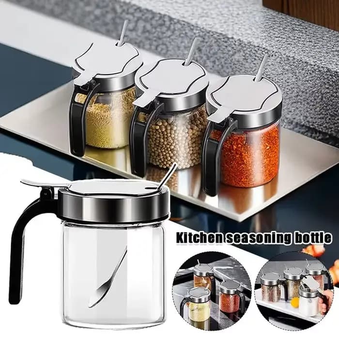 Pot d'assaisonnement en verre pour épices de 300ml