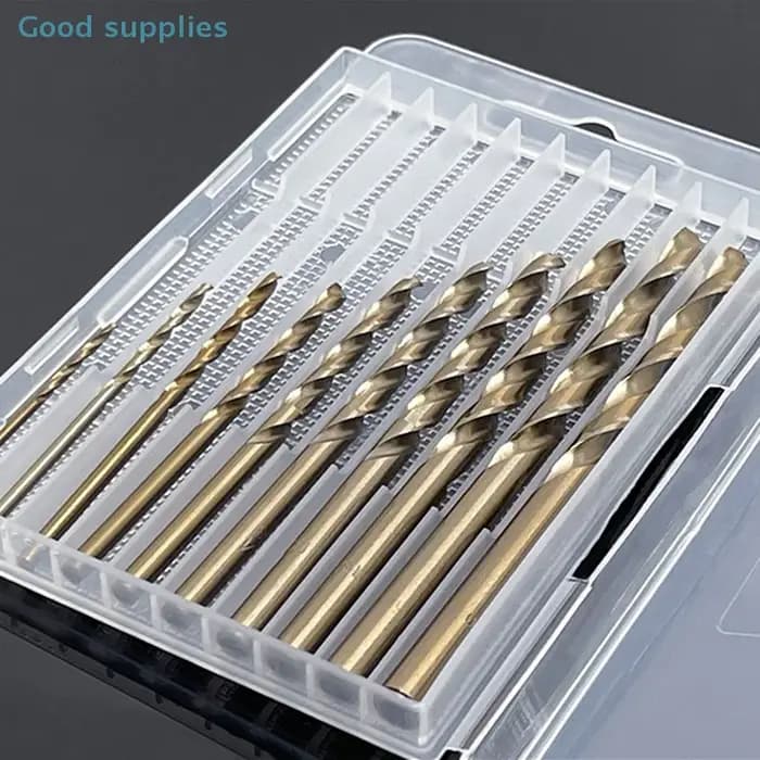Mallette de rangement vide pour perceuse hélicoïdale en plastique et accessoires pour outils ; Boîte
