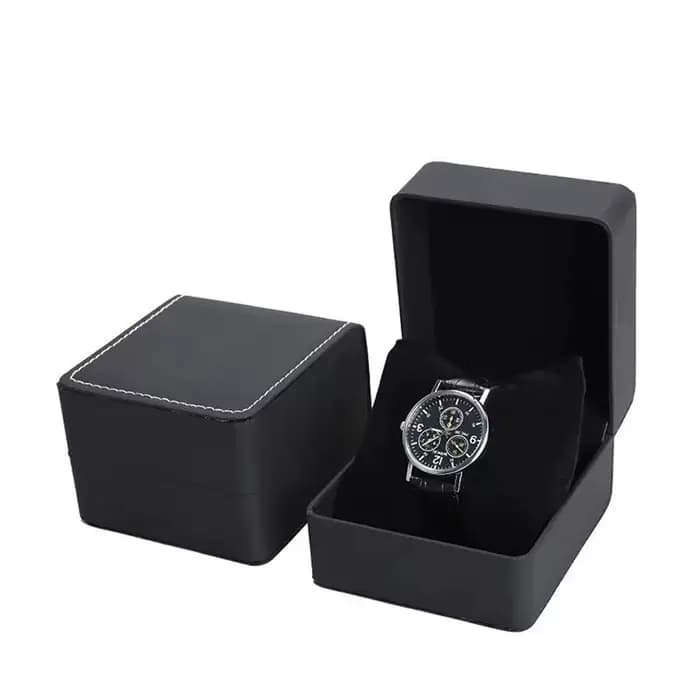 Lnofxas – coffret cadeau noir pour montre unique, avec oreiller, présentoir de montre-bracelet en cu