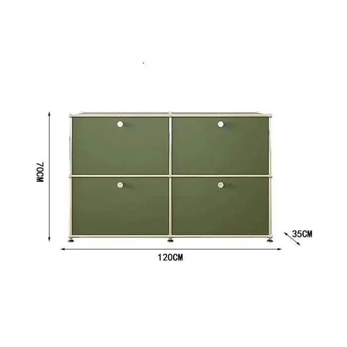 Meubles de rangement modernes modulaires à structure métallique pour salon et bureau