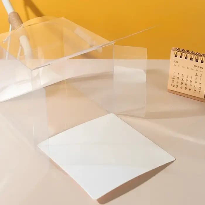 Boîte d'emballage transparente pour pâtisserie
