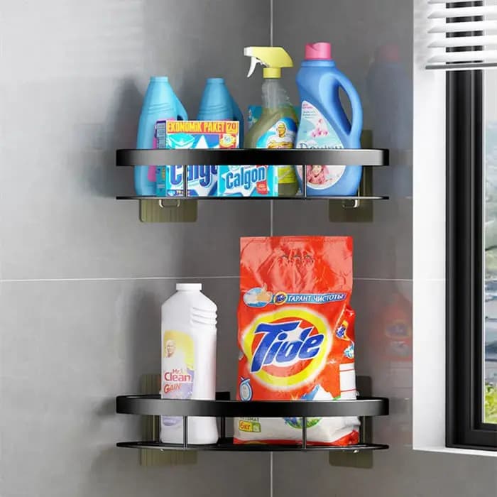 Étagère de salle de bain en alliage d'aluminium