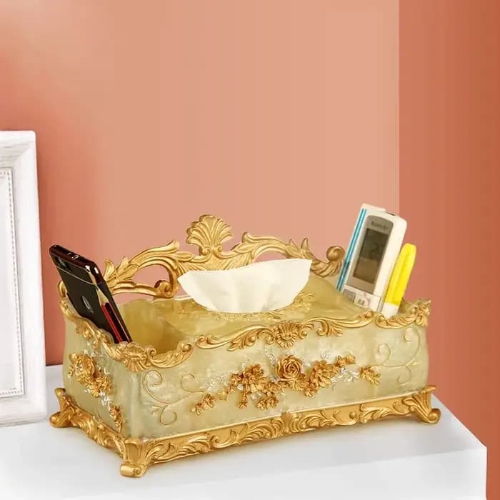 Boîte de rangement de luxe en résine de style européen