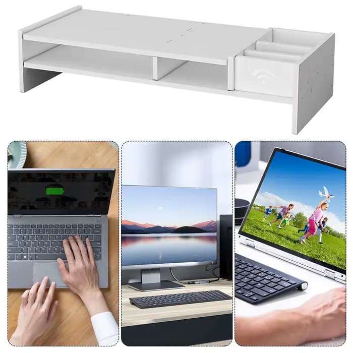 Étagère de rangement de bureau à 3 niveaux