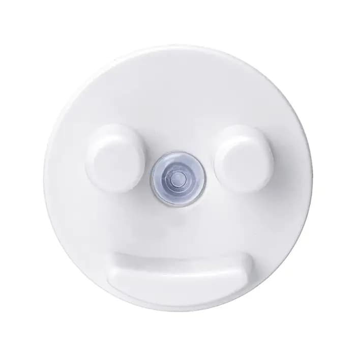 Porte-éponge à ventouse avec visage souriant