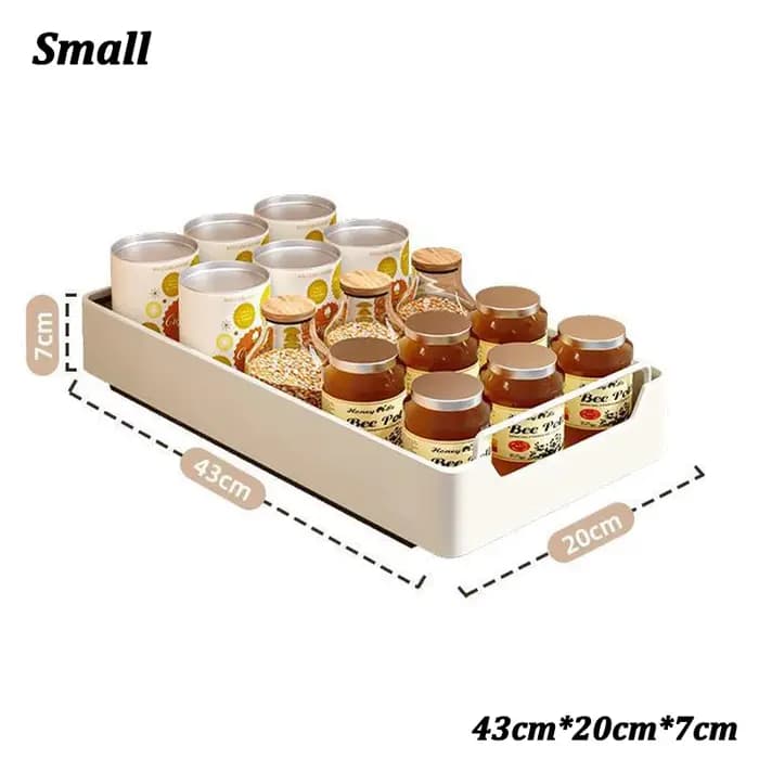Boîte de rangement de cuisine avec Rail coulissant