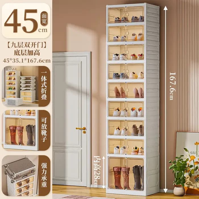 Étagère à chaussures pliable de style nordique