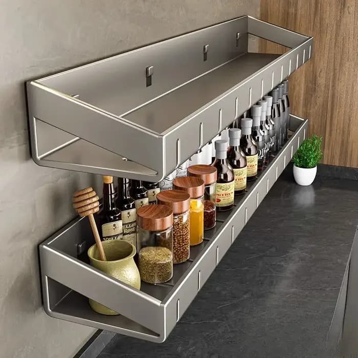 Étagère de rangement murale T1 pour cuisine, organisateur d'épices