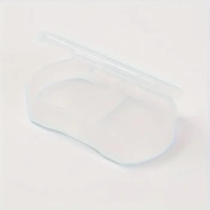 Boîte à pilules transparente à 2 compartiments, mini boîte de rangement portable à rabat pour pilule