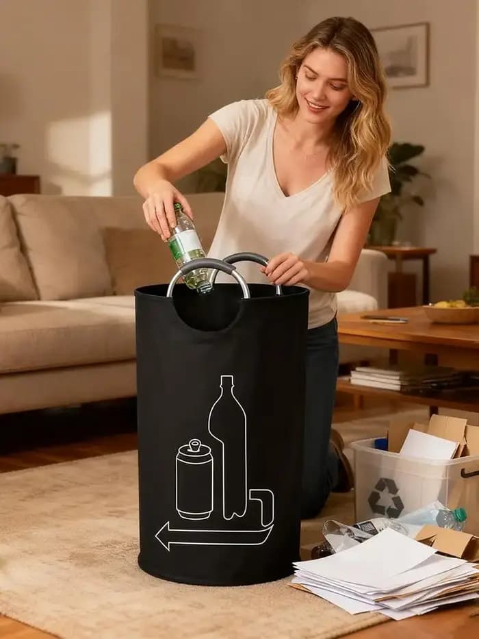 Panier de rangement pliable pour bouteilles vides 115L