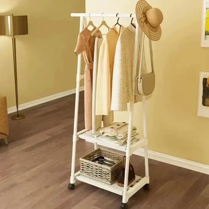 Porte-chaussures et chapeaux triangulaire simple, cintre au sol, porte-vêtements ménagers, support d