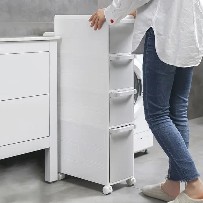 Armoire de rangement à espace étroit pour salle de bain